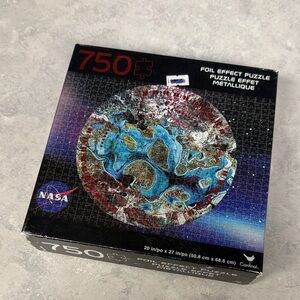 NASA Metallic Puzzle - Vibrant Blue and Red